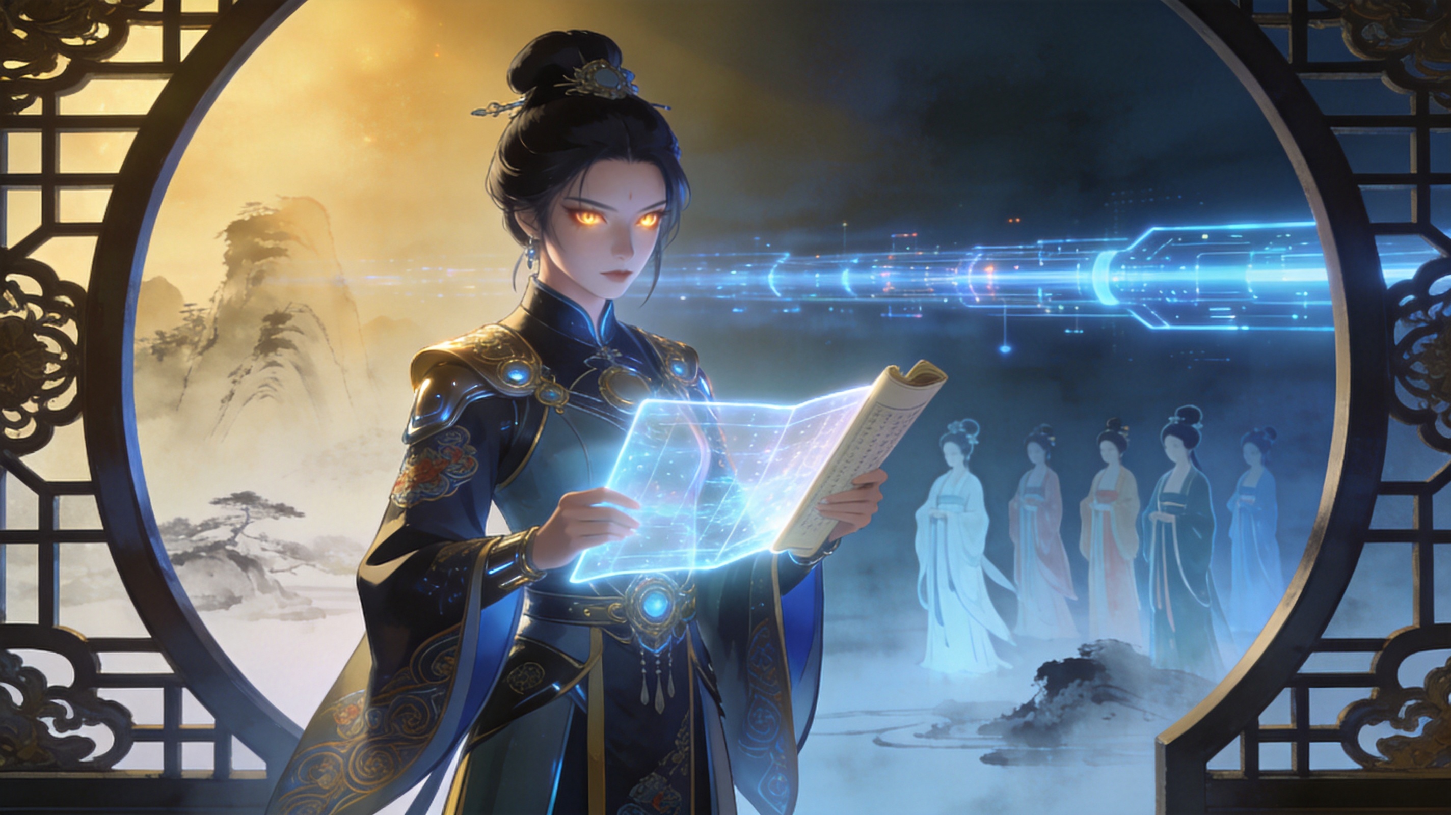 AI 漫改短剧《魔改红楼梦：AI黛玉觉醒》剧照